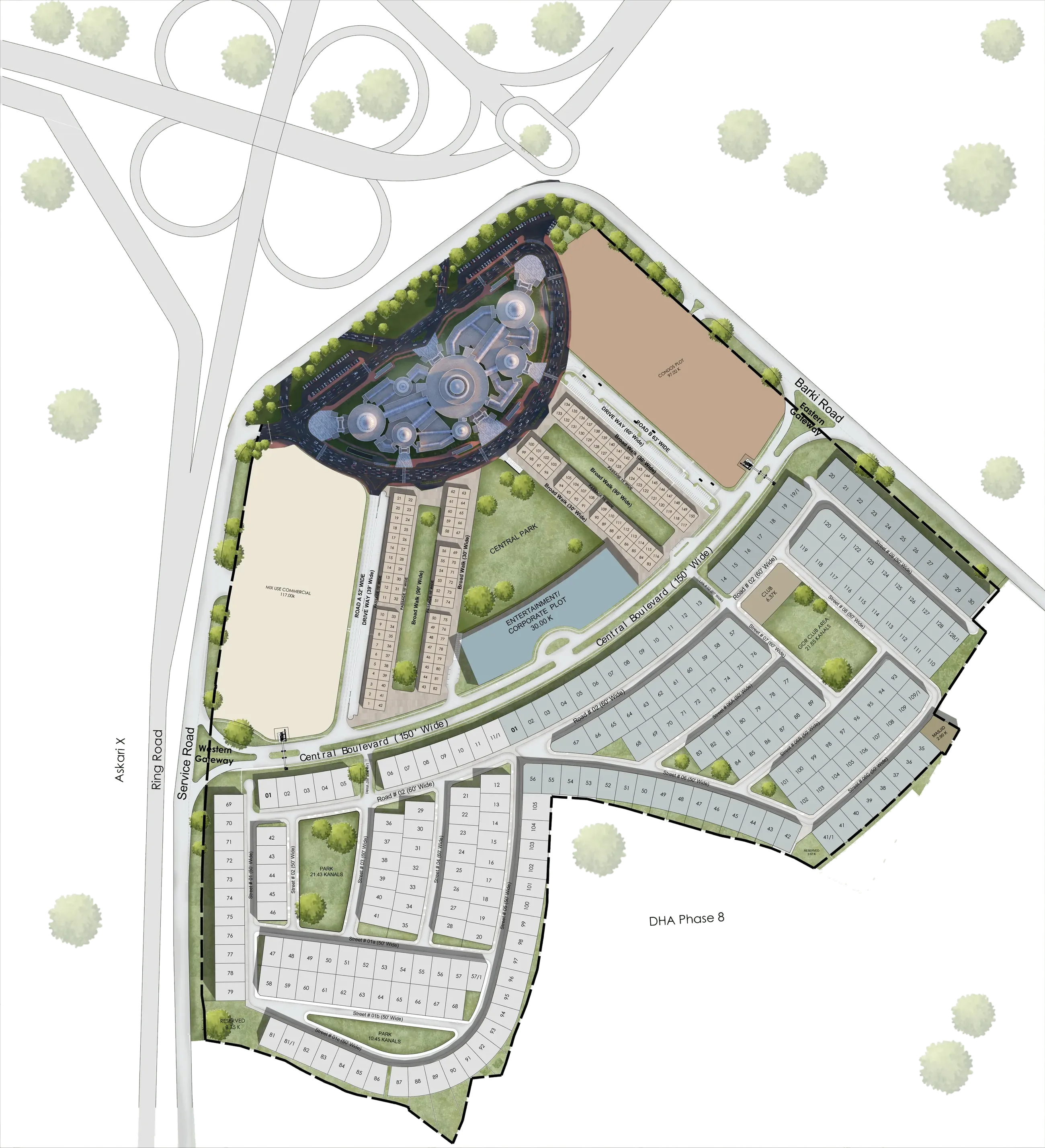 One Central site plan